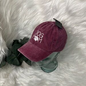 David and Young Red Vintage Washed Hat